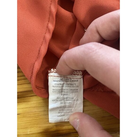 Takara Womens Blouse Crocheted Boho Long Bell Sleeve Top Size Small Peasant - Picture 12 of 14